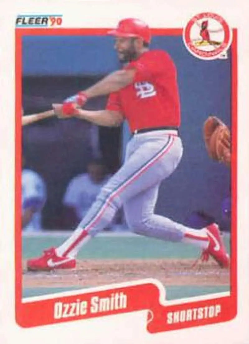 1990 Fleer #260 Ozzie Smith NM-MT St. Louis Cardinals Baseball Card - Baseball Card Single