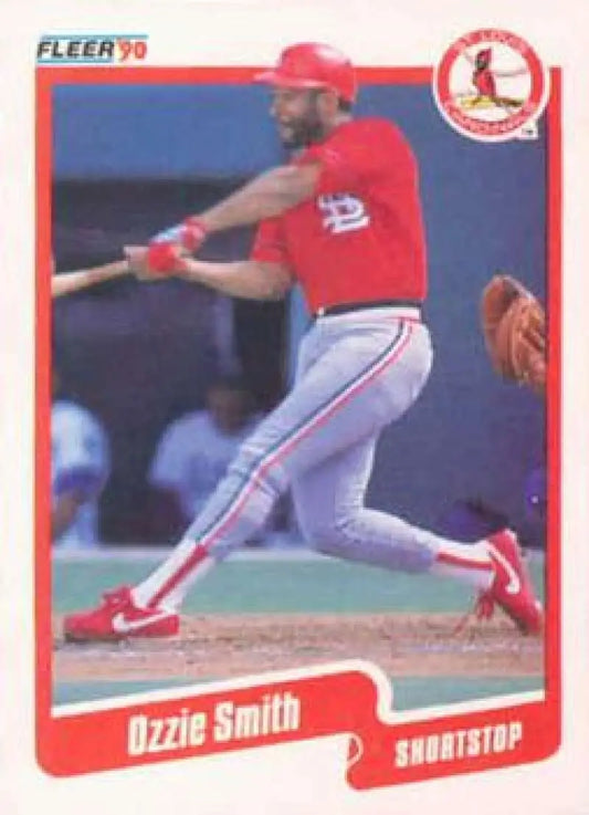 1990 Fleer #260 Ozzie Smith NM-MT St. Louis Cardinals Baseball Card - Baseball Card Single
