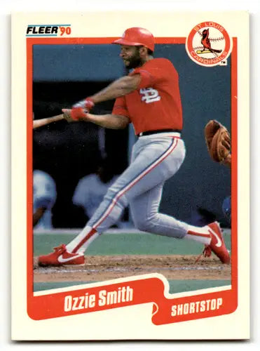 1990 Fleer #260 Ozzie Smith NM Near Mint Cardinals ID:64146 - Baseball Card Single