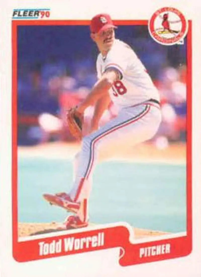 1990 Fleer #264 Todd Worrell NM-MT St. Louis Cardinals Baseball Card