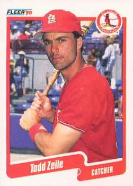 1990 Fleer #265 Todd Zeile NM-MT St. Louis Cardinals Baseball Card - Baseball Card Single