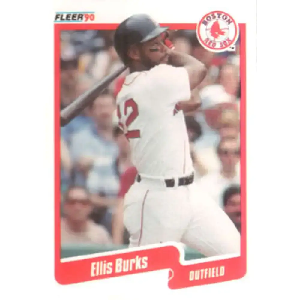 1990 Fleer #269 Ellis Burks NM-MT Boston Red Sox Baseball Card - Baseball Card Single
