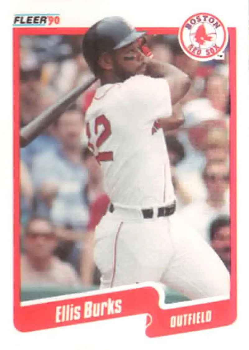1990 Fleer #269 Ellis Burks NM-MT Boston Red Sox Baseball Card - Baseball Card Single