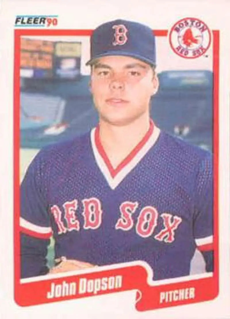1990 Fleer #272 John Dopson NM-MT Boston Red Sox Baseball Card - Baseball Card Single