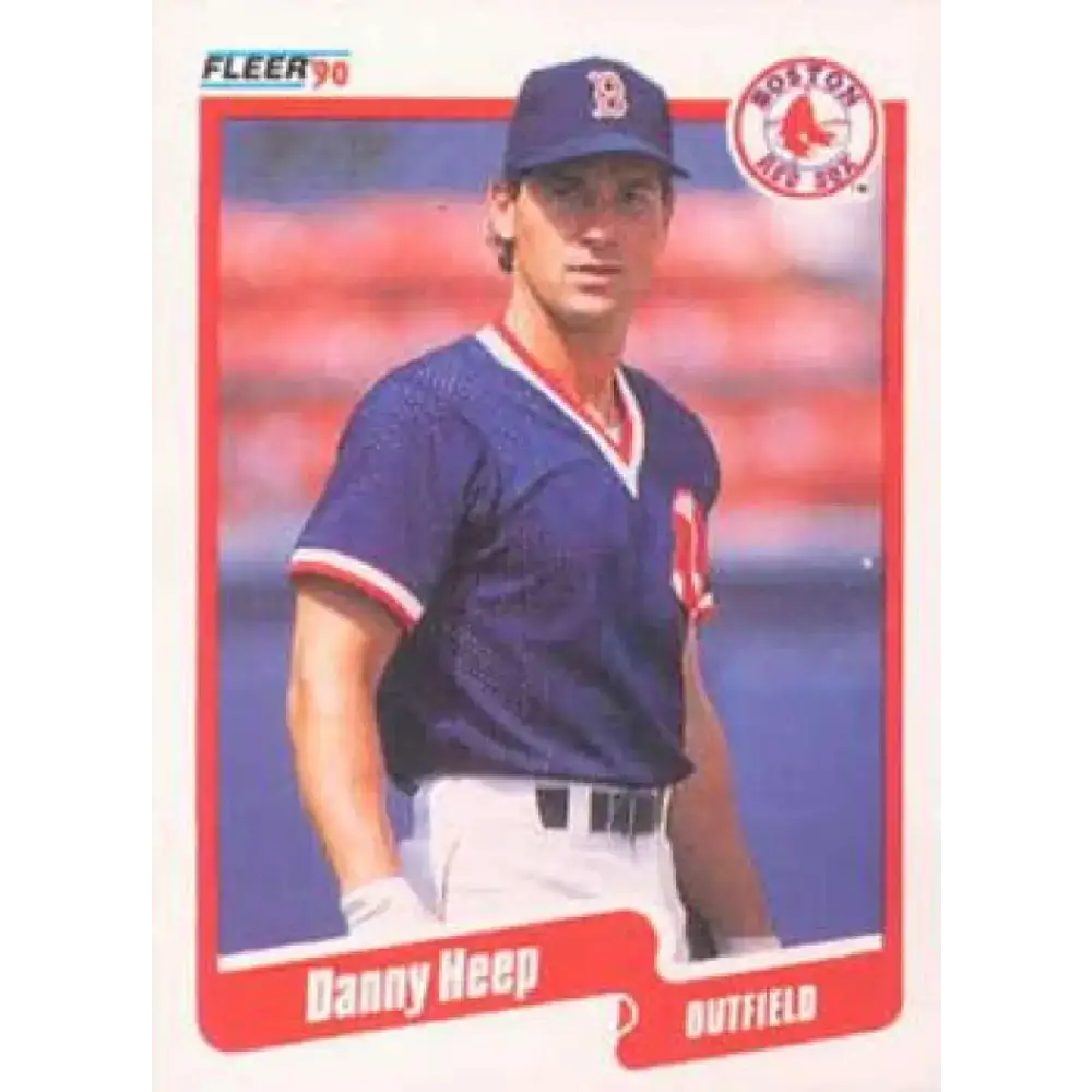 1990 Fleer #278 Danny Heep NM-MT Boston Red Sox Baseball Card - Baseball Card Single