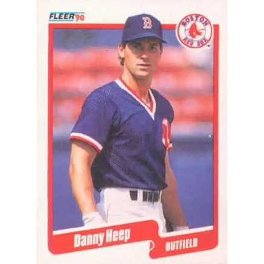 1990 Fleer #278 Danny Heep NM-MT Boston Red Sox Baseball Card - Baseball Card Single