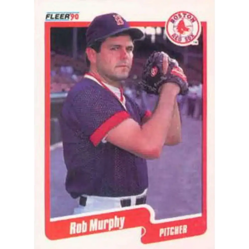 1990 Fleer #281 Rob Murphy UER NM-MT Boston Red Sox Baseball Card - Baseball Card Single