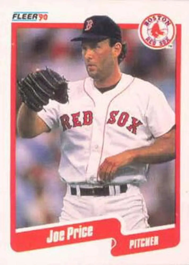 1990 Fleer #282 Joe Price NM-MT Boston Red Sox Baseball Card