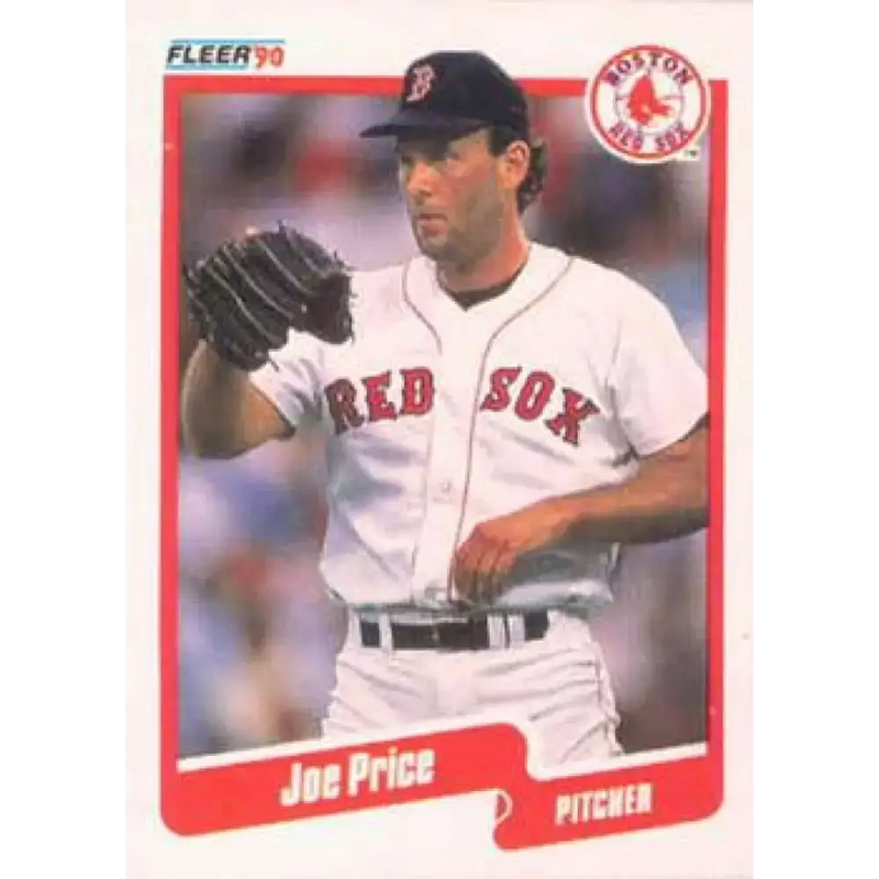 1990 Fleer #282 Joe Price NM-MT Boston Red Sox Baseball Card - Baseball Card Single