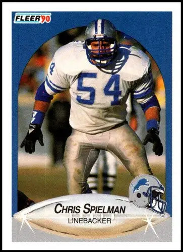 1990 Fleer #286 Chris Spielman NM-MT Lions - Football Card Single