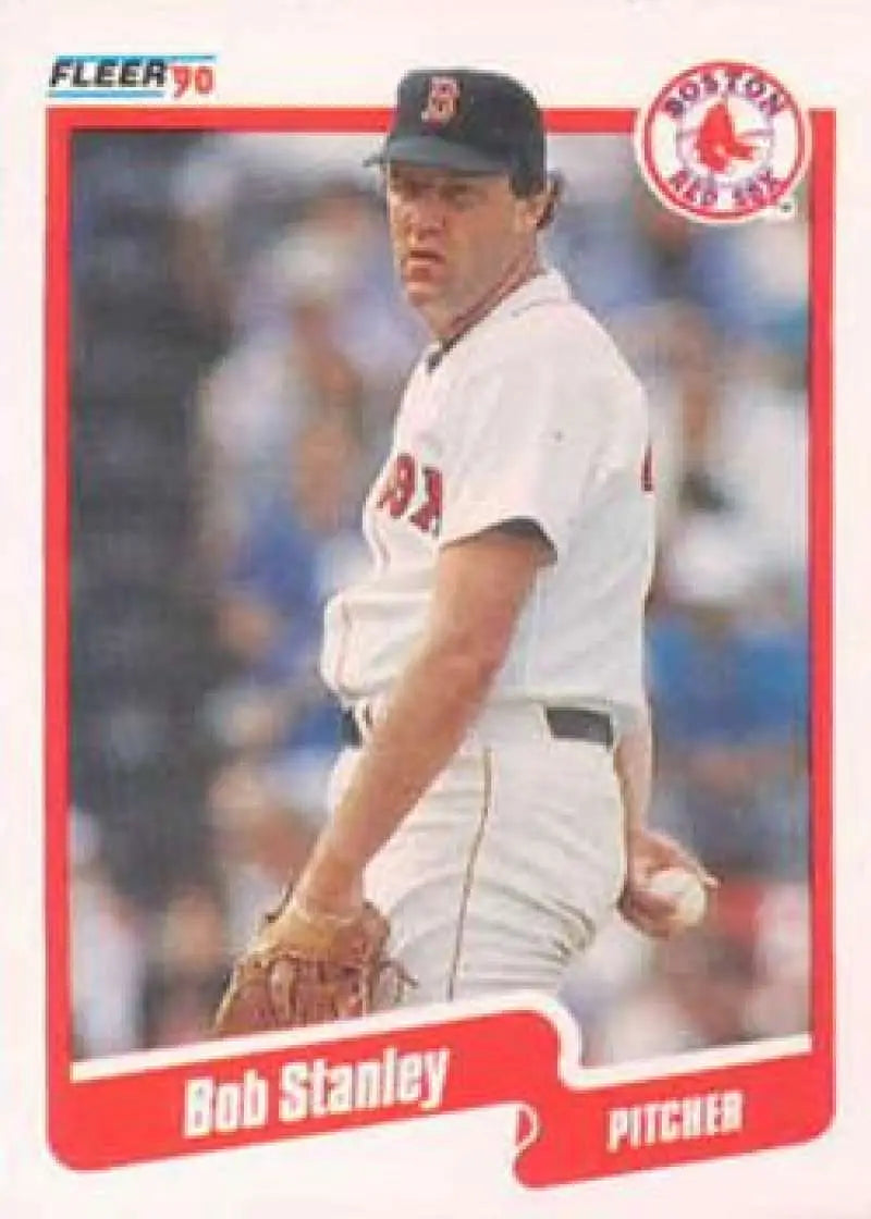 1990 Fleer #289 Bob Stanley NM-MT Boston Red Sox Baseball Card - Baseball Card Single