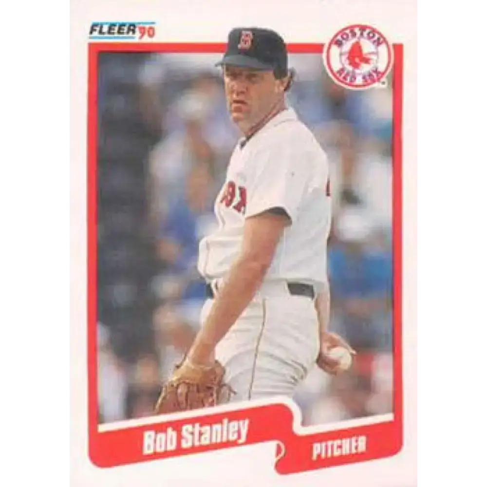 1990 Fleer #289 Bob Stanley NM-MT Boston Red Sox Baseball Card - Baseball Card Single