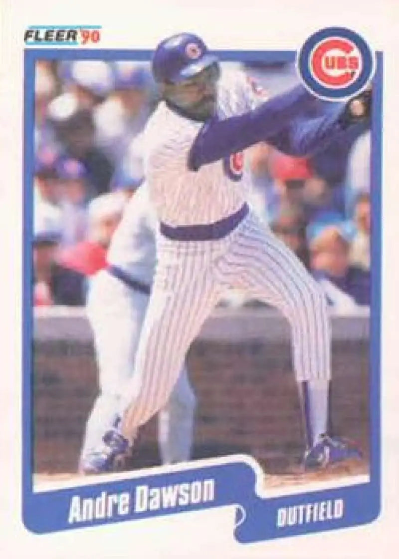 1990 Fleer #29 Andre Dawson NM-MT Chicago Cubs Baseball Card - Baseball Card Single