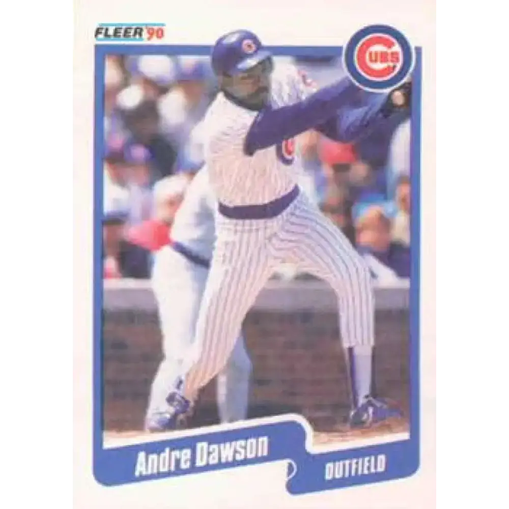 1990 Fleer #29 Andre Dawson NM-MT Chicago Cubs Baseball Card - Baseball Card Single