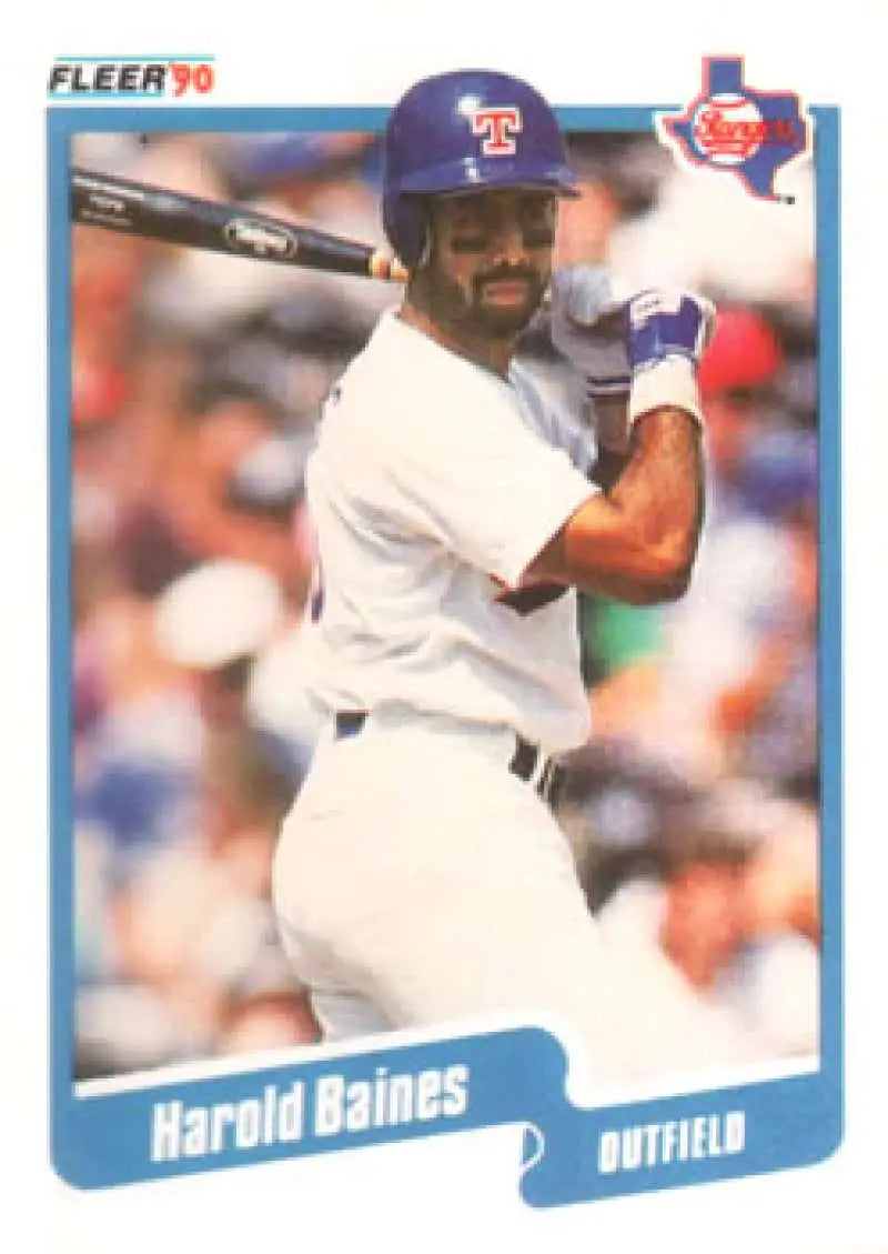 1990 Fleer #290 Harold Baines NM-MT Texas Rangers Baseball Card - Baseball Card Single