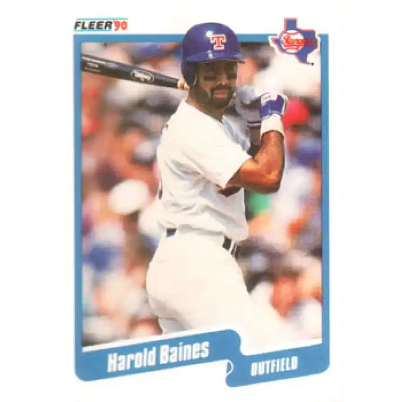 1990 Fleer #290 Harold Baines NM-MT Texas Rangers Baseball Card - Baseball Card Single