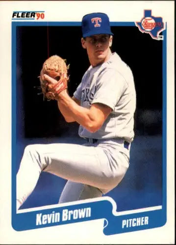 1990 Fleer #291 Kevin Brown NM-MT Rangers ID:3621 - Baseball Card Single