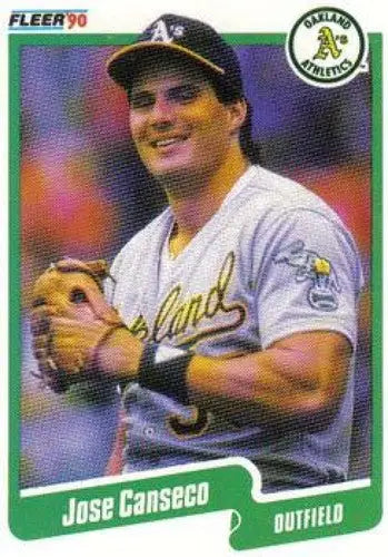 1990 Fleer #3 Jose Canseco NM-MT Athletics ID:33151 - Baseball Card Single