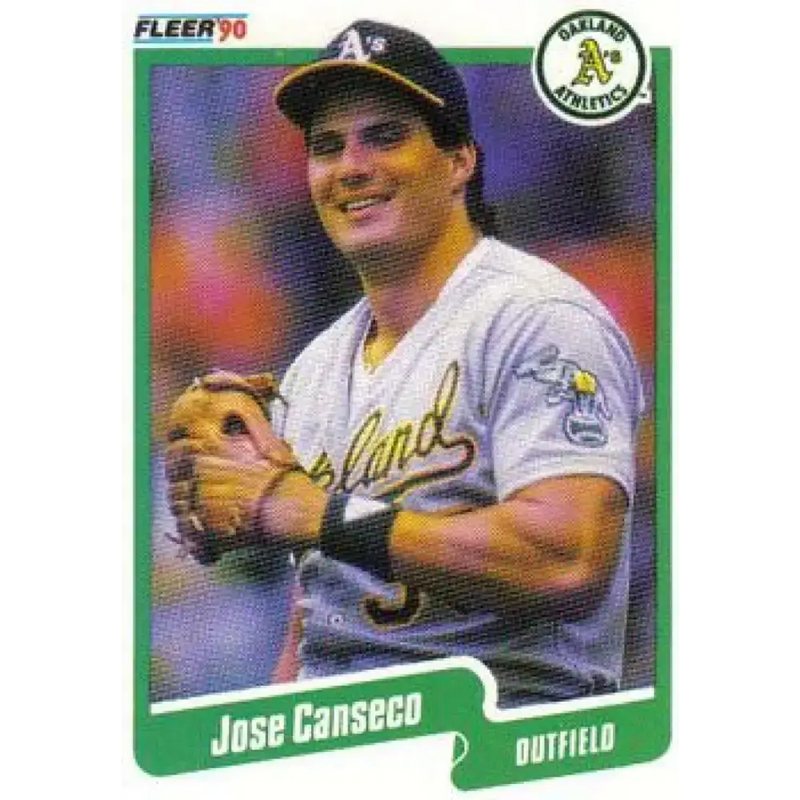 1990 Fleer #3 Jose Canseco NM-MT Oakland Athletics Baseball Card - Baseball Card Single