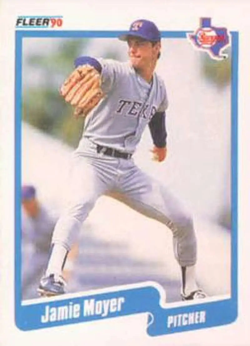 1990 Fleer #307 Jamie Moyer NM-MT Texas Rangers Baseball Card - Baseball Card Single