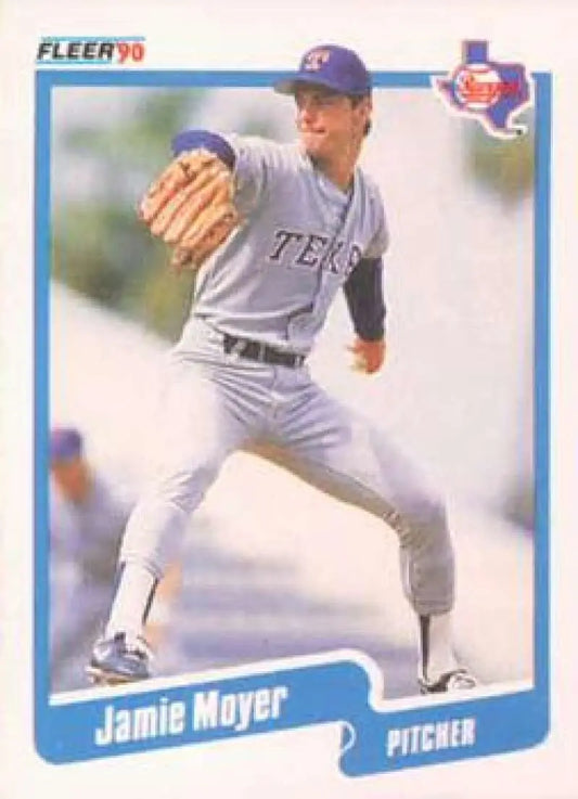 1990 Fleer #307 Jamie Moyer NM-MT Texas Rangers Baseball Card - Baseball Card Single