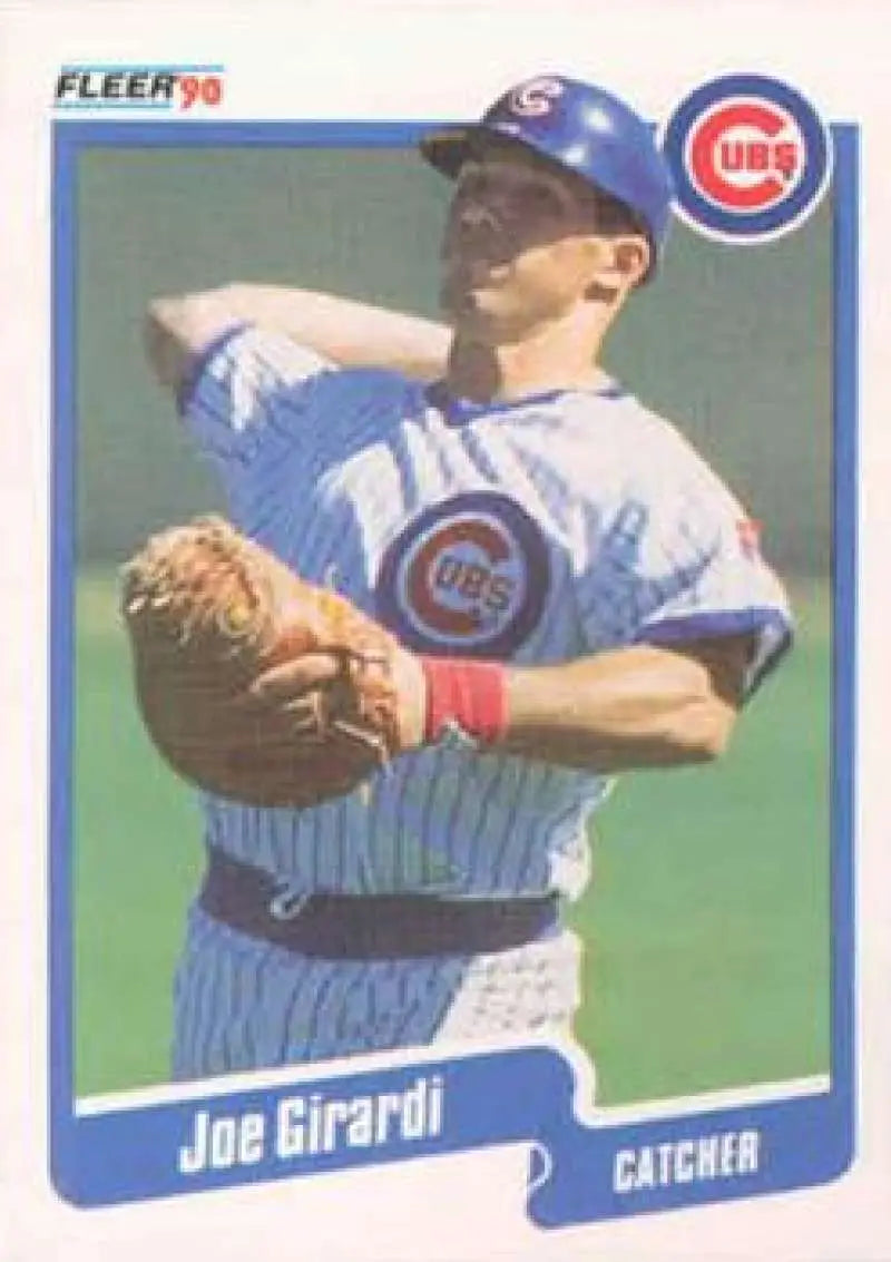 1990 Fleer #31 Joe Girardi NM-MT Chicago Cubs Baseball Card - Baseball Card Single