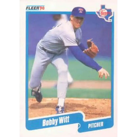 1990 Fleer #315 Bobby Witt NM-MT Texas Rangers Baseball Card - Baseball Card Single