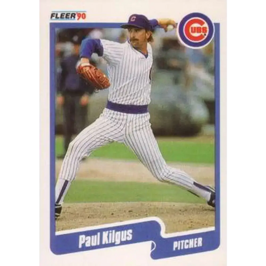 1990 Fleer #34 Paul Kilgus NM-MT Chicago Cubs Baseball Card - Baseball Card Single