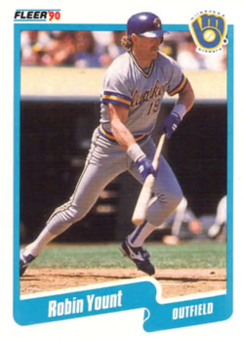 1990 Fleer #340 Robin Yount NM-MT Milwaukee Brewers Baseball Card