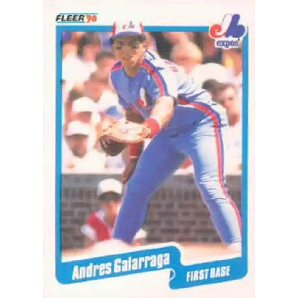 1990 Fleer #345 Andres Galarraga NM-MT Montreal Expos Baseball Card - Baseball Card Single