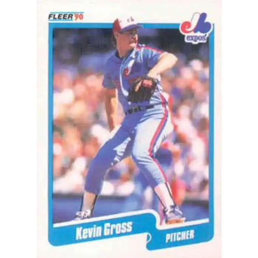 1990 Fleer #348 Kevin Gross NM-MT Montreal Expos Baseball Card - Baseball Card Single