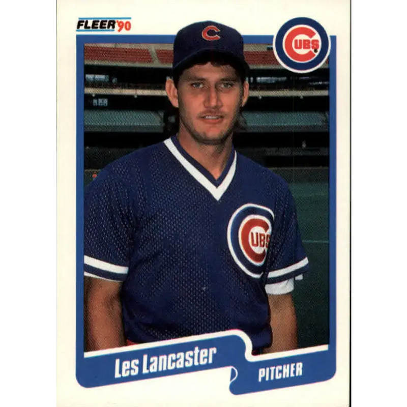 1990 Fleer #35 Les Lancaster NM-MT Chicago Cubs Baseball Card - Baseball Card Single