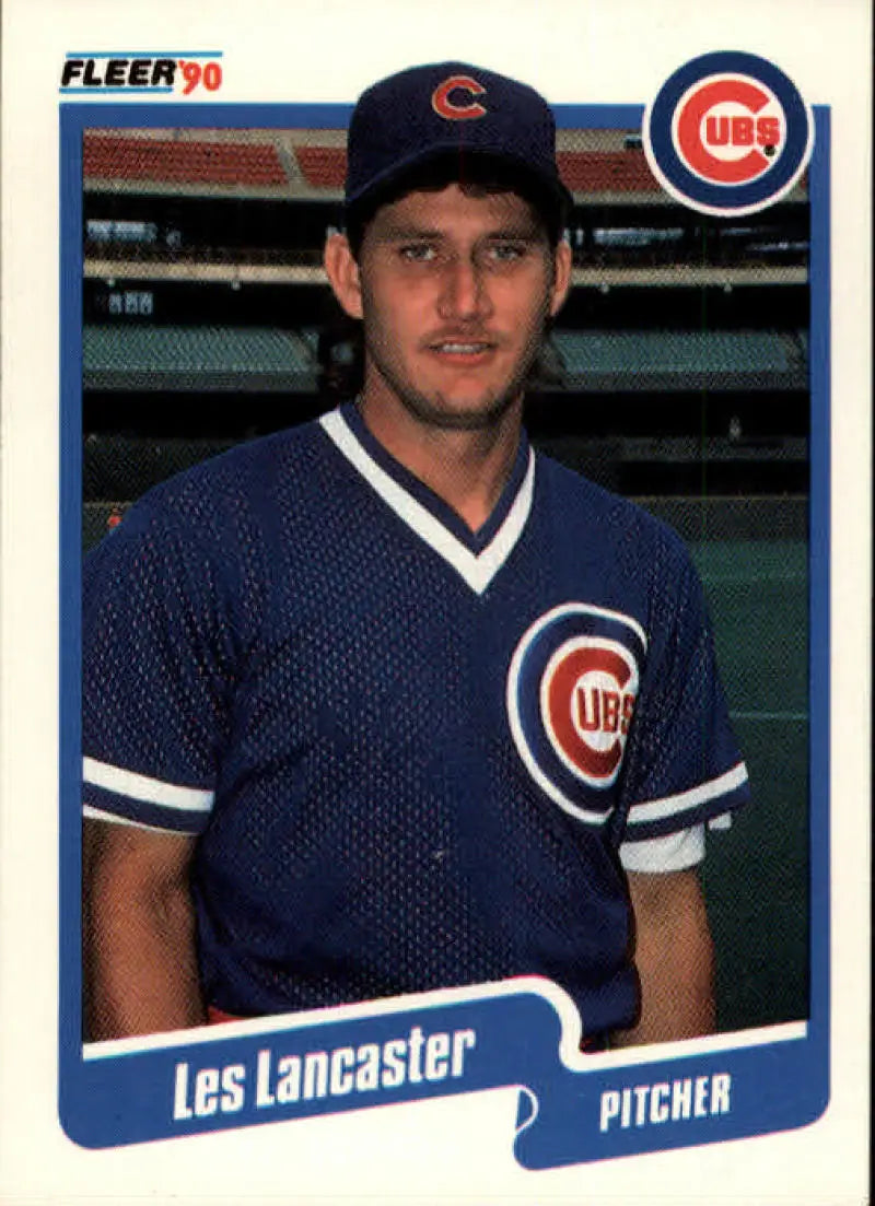 1990 Fleer #35 Les Lancaster NM-MT Chicago Cubs Baseball Card - Baseball Card Single