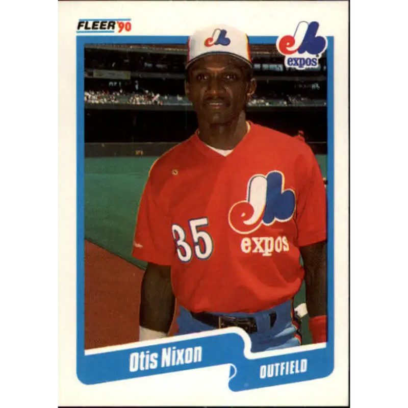 1990 Fleer #356 Otis Nixon NM-MT Montreal Expos Baseball Card - Baseball Card Single