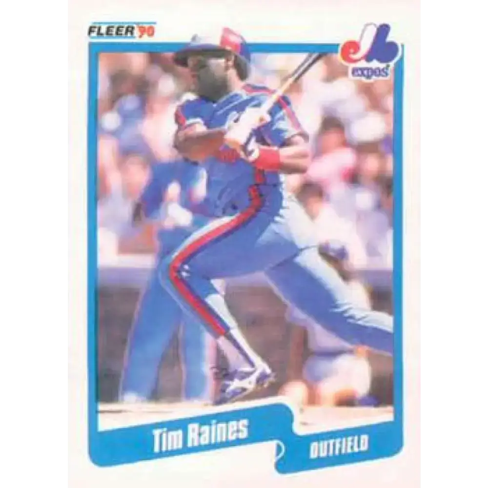 1990 Fleer #359 Tim Raines NM-MT Montreal Expos Baseball Card - Baseball Card Single