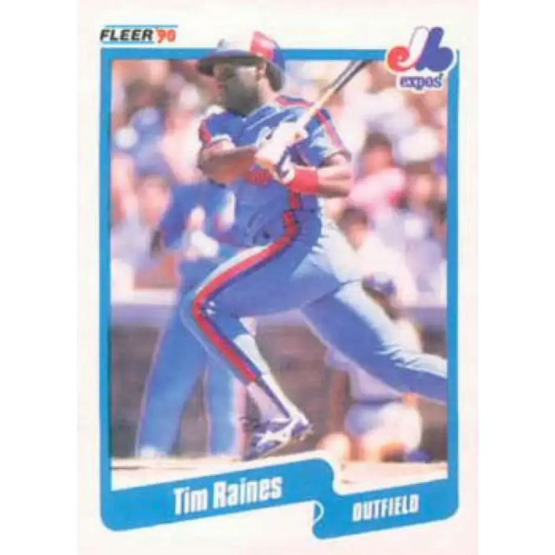 1990 Fleer #359 Tim Raines NM-MT Montreal Expos Baseball Card - Baseball Card Single