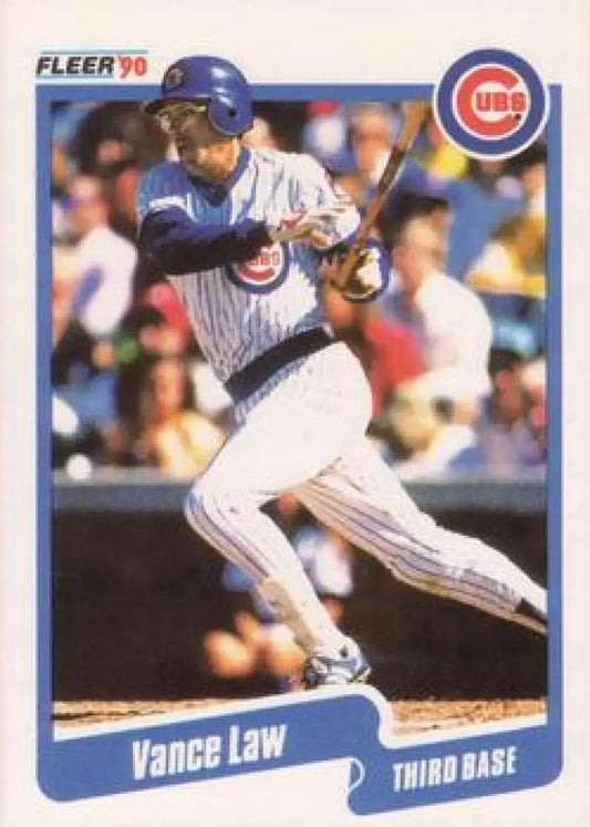 1990 Fleer #36 Vance Law NM-MT Chicago Cubs Baseball Card