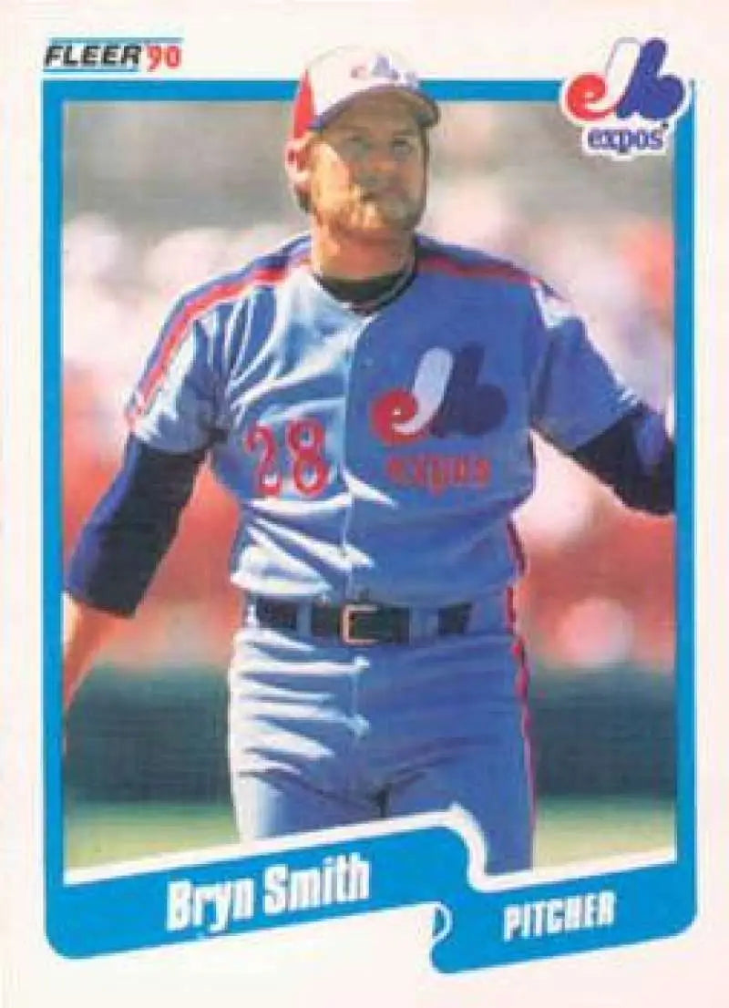 1990 Fleer #361 Bryn Smith NM-MT Montreal Expos Baseball Card - Baseball Card Single
