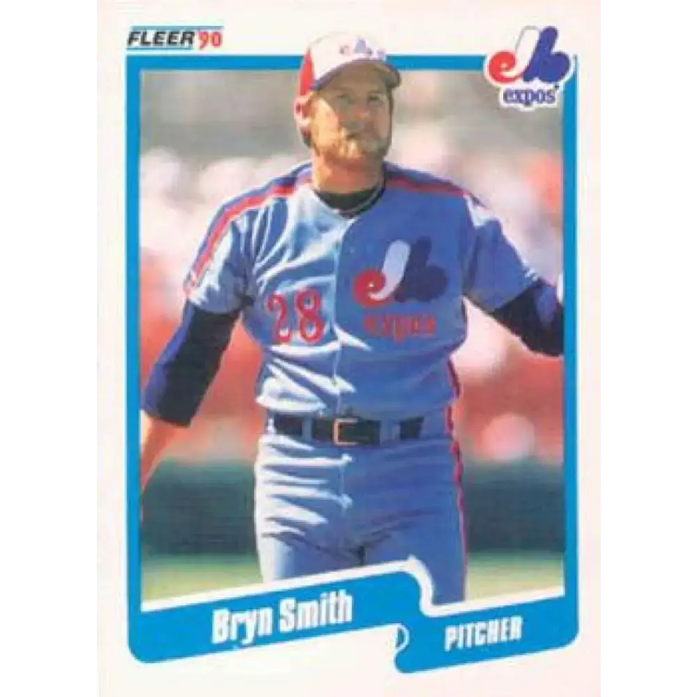 1990 Fleer #361 Bryn Smith NM-MT Montreal Expos Baseball Card - Baseball Card Single