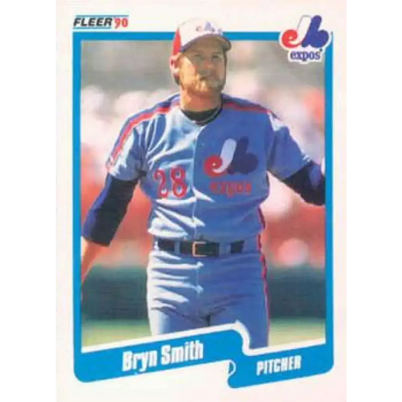1990 Fleer #361 Bryn Smith NM-MT Montreal Expos Baseball Card - Baseball Card Single