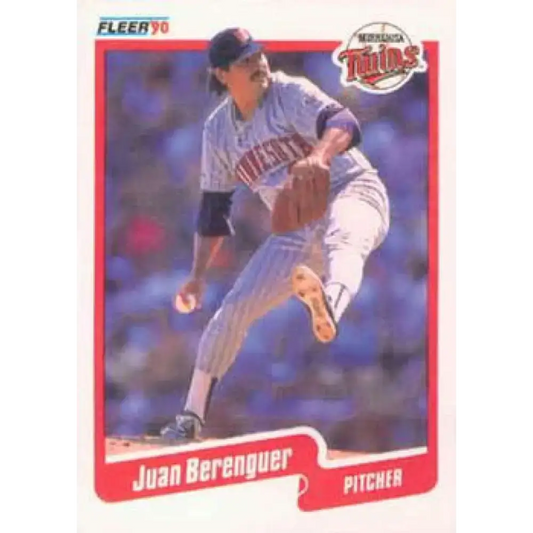 1990 Fleer #369 Juan Berenguer NM-MT Minnesota Twins Baseball Card - Baseball Card Single