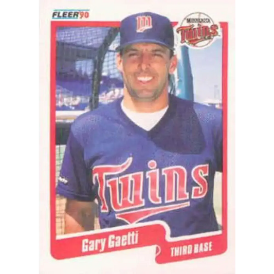 1990 Fleer #373 Gary Gaetti NM-MT Minnesota Twins Baseball Card - Baseball Card Single