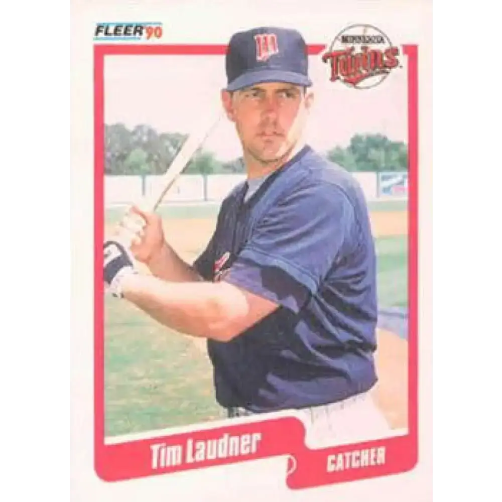 1990 Fleer #380 Tim Laudner UER NM-MT Minnesota Twins Baseball Card - Baseball Card Single