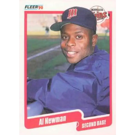 1990 Fleer #382 Al Newman NM-MT Minnesota Twins Baseball Card - Baseball Card Single