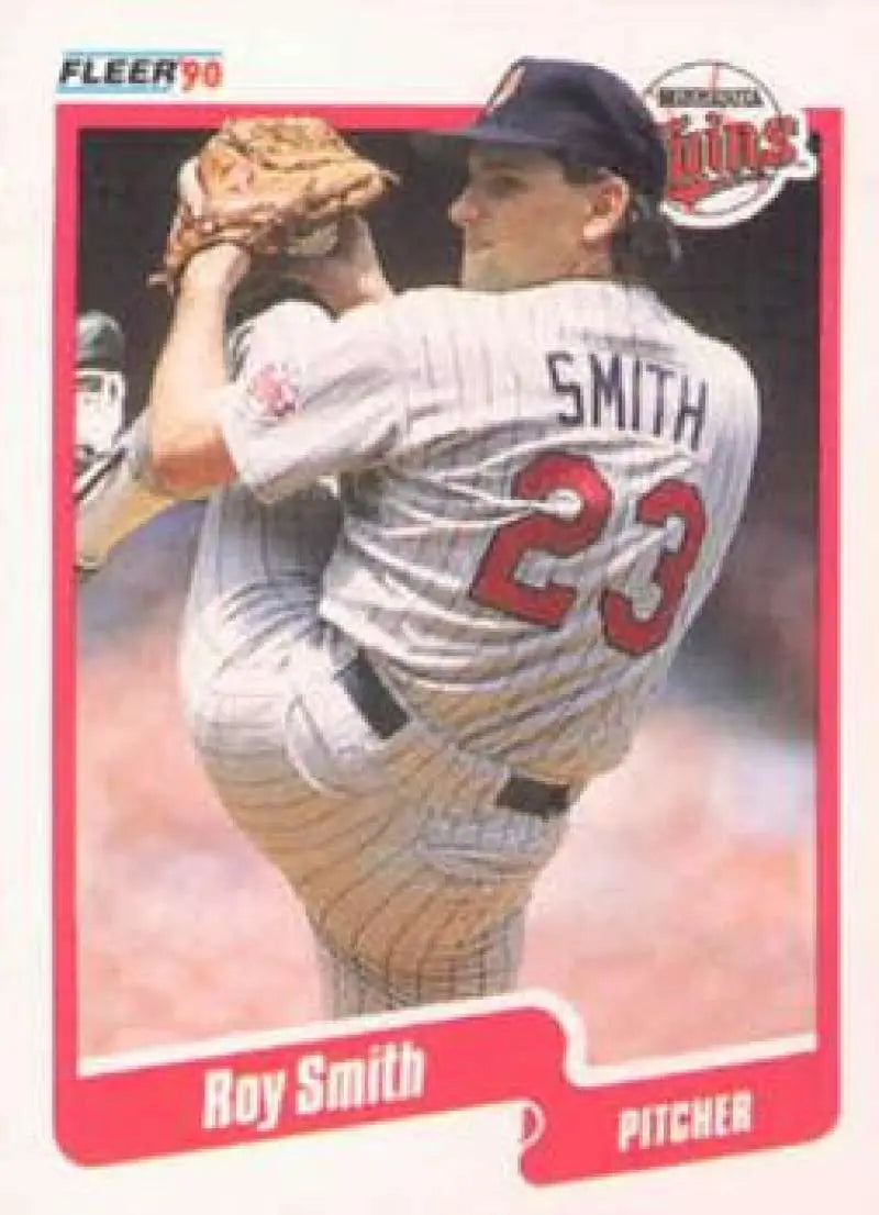 1990 Fleer #386 Roy Smith NM-MT Minnesota Twins Baseball Card - Baseball Card Single