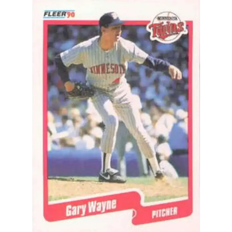 1990 Fleer #387 Gary Wayne NM-MT Minnesota Twins Baseball Card - Baseball Card Single