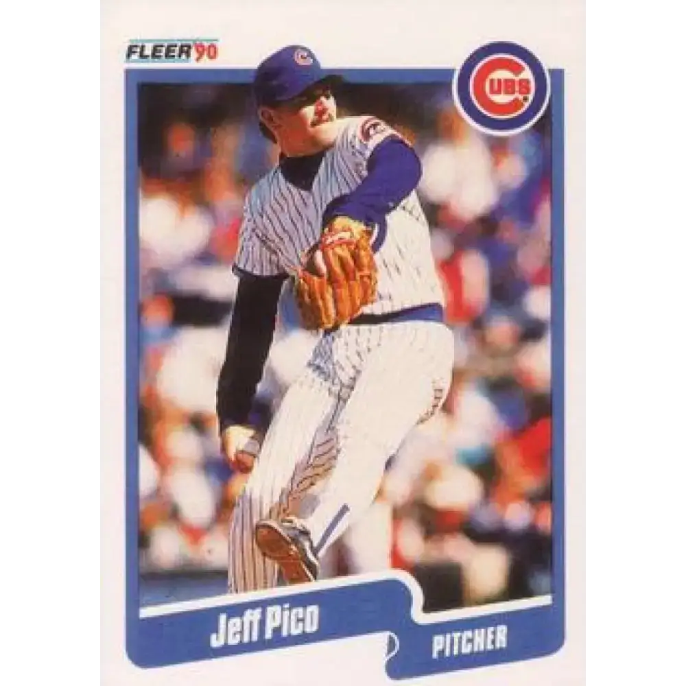 1990 Fleer #39 Jeff Pico NM-MT Chicago Cubs Baseball Card - Baseball Card Single