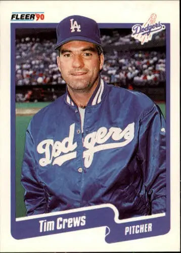 1990 Fleer #390 Tim Crews NM Near Mint Dodgers UER ID:13144 - Baseball Card Single