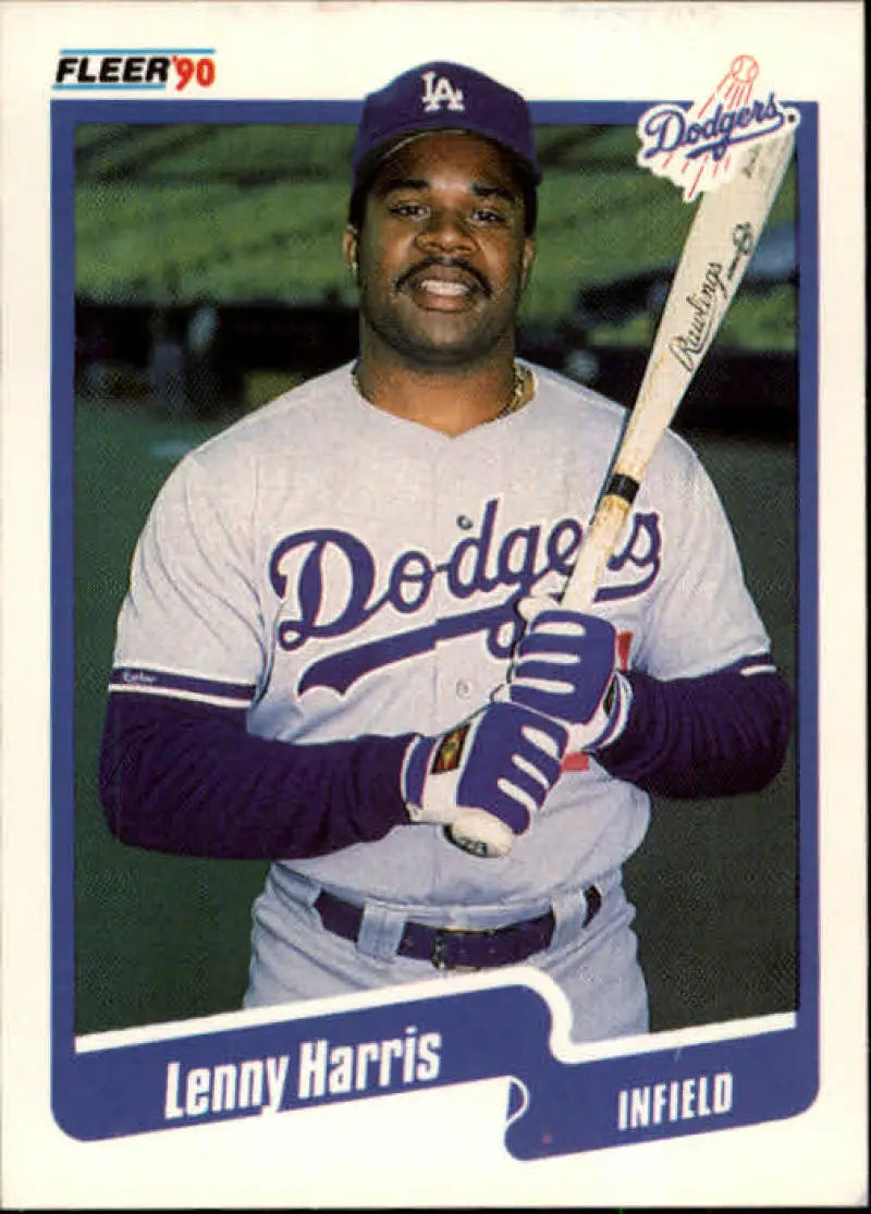 1990 Fleer #397 Lenny Harris NM-MT Los Angeles Dodgers Baseball Card