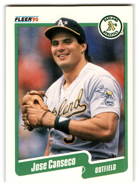 1990 Fleer #3b Jose Canseco - Baseball Card Single